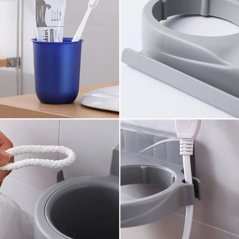 Настенное крепление на клейкой основе с двойным отверстием|Фены для волос| |