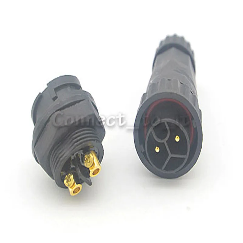 M22 2-контактный водонепроницаемый коннектор-адаптер с винтовым замком