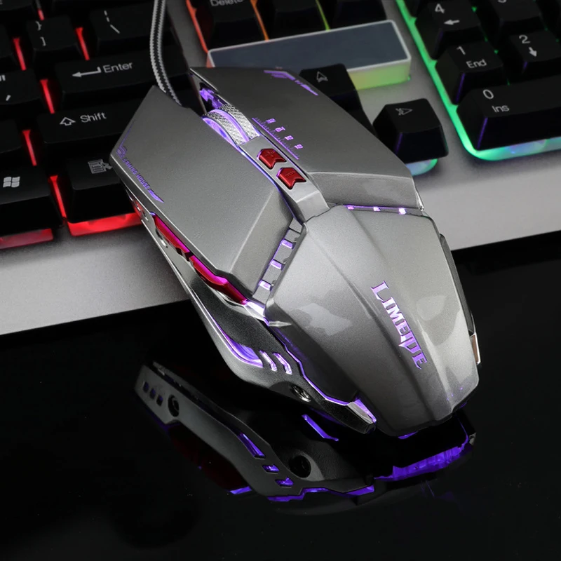 Регулируемая оптическая светодиодная компьютерная мышь 7 кнопок 3200 DPI|Мыши| |