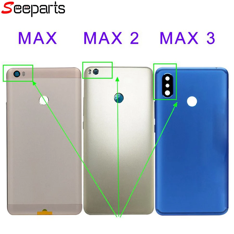 Крышка батарейного отсека Xiaomi Mi MAX 3 задняя крышка корпуса запасные части