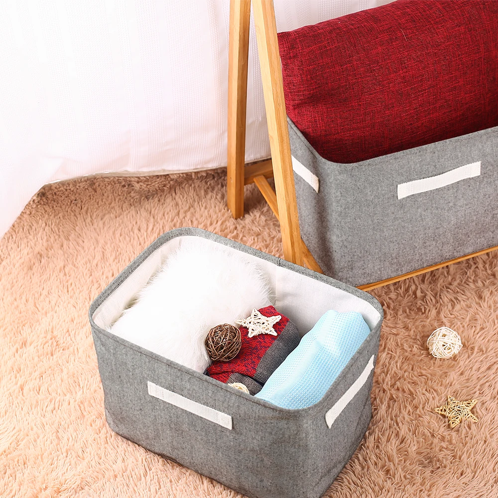 Jetdio складная корзина для хранения Складная тканевая твидовая кубическая с