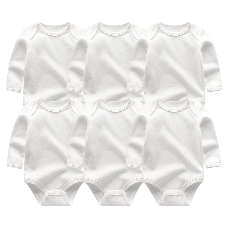 Baby Bodysuits6104 6 шт детская одежда боди с единорогами 0-12 M Roupas de малыш Bebe одежда полосатый комбинированный купальник хлопоковый для новорожденных малышей Одежда для девочек - Цвет: Baby Bodysuits6104