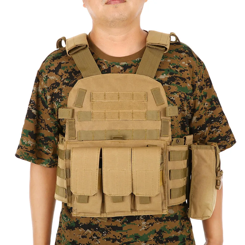 CQC 6094 Molle страйкбол тактическая пластина Перевозчик жилет военная армия Пейнтбол Стрельба Охота бронежилет боевые жилеты