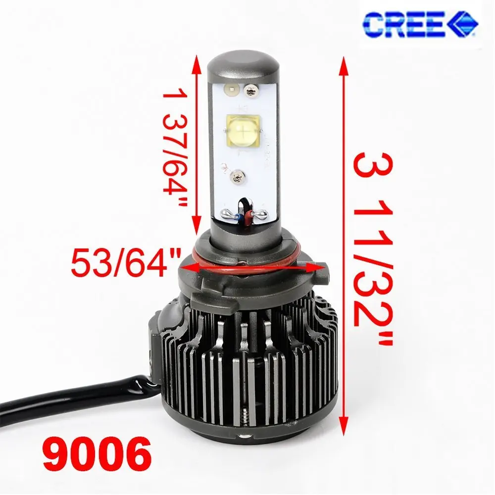 Пара супер яркий 6000K 30W IP68 3600LM CREE XHP50 чип светодиодный 9006 HB4 9012 лампа для фар с