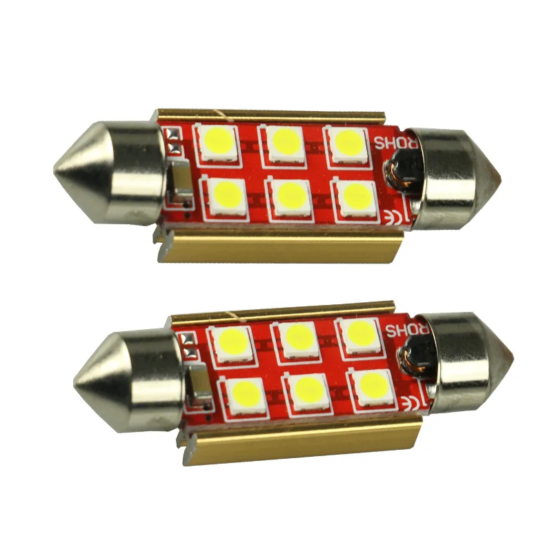 12v 24v Canbus Error Free Led 31 мм 36 мм/39 мм/41 мм 3030 SMD DE3175 C5W C10W SV8.5 автомобилей Автомобильная светодиодная лампа без полярности