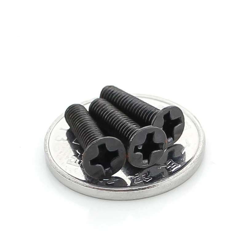 150 pcs-m3 * 4/5/6/8/10/12/16/25 винт с плоской головкой/черный механический винт/потайной