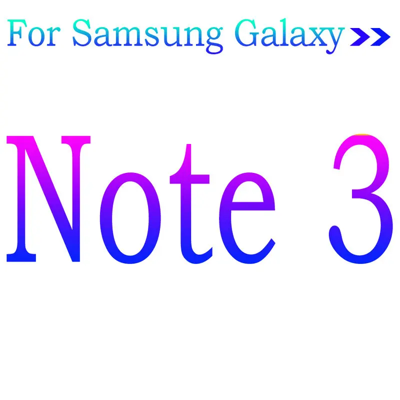 2 шт. в упаковке закаленное стекло для samsung Galaxy Note2 3 4 5 Защитная пленка для экрана на samsung N7100 N900 N910 N920 защитная Пленка чехол - Цвет: For Samsung Note3