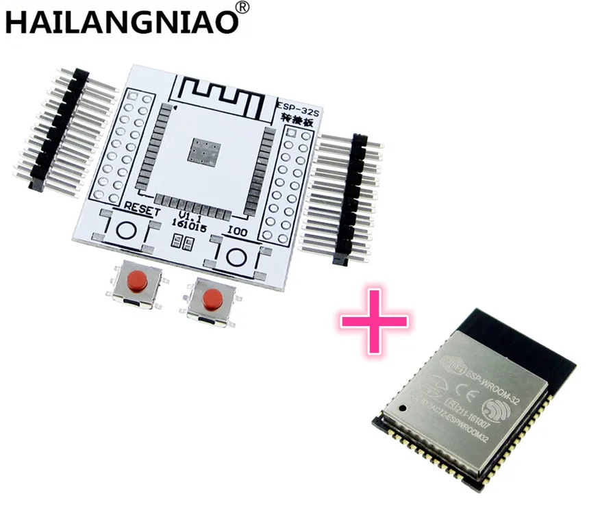 ESP32 Wi Fi Wlan BLE модуль + плата адаптера для ESP WROOM 32 IoT с поддержкой Fi|Запасные части| |