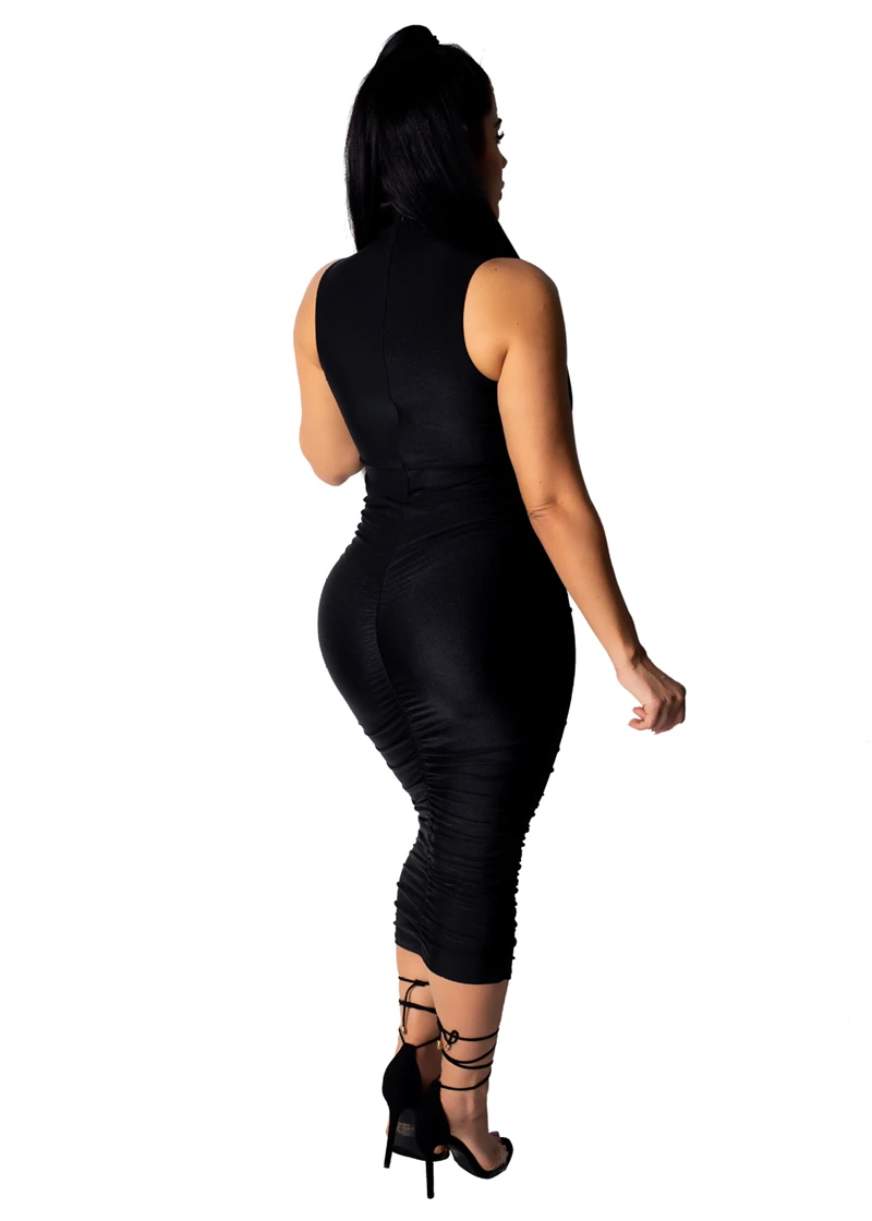 Однотонное гладкое светоотражающее сексуальное платье Adogirl для клувечерние с