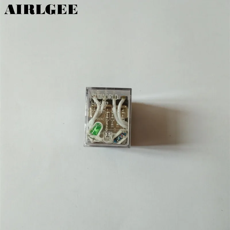 JQX-13F MY4 DC 24V Катушка 14-Pin 4PDT зеленое светодиодное электромагнитное реле Бесплатная