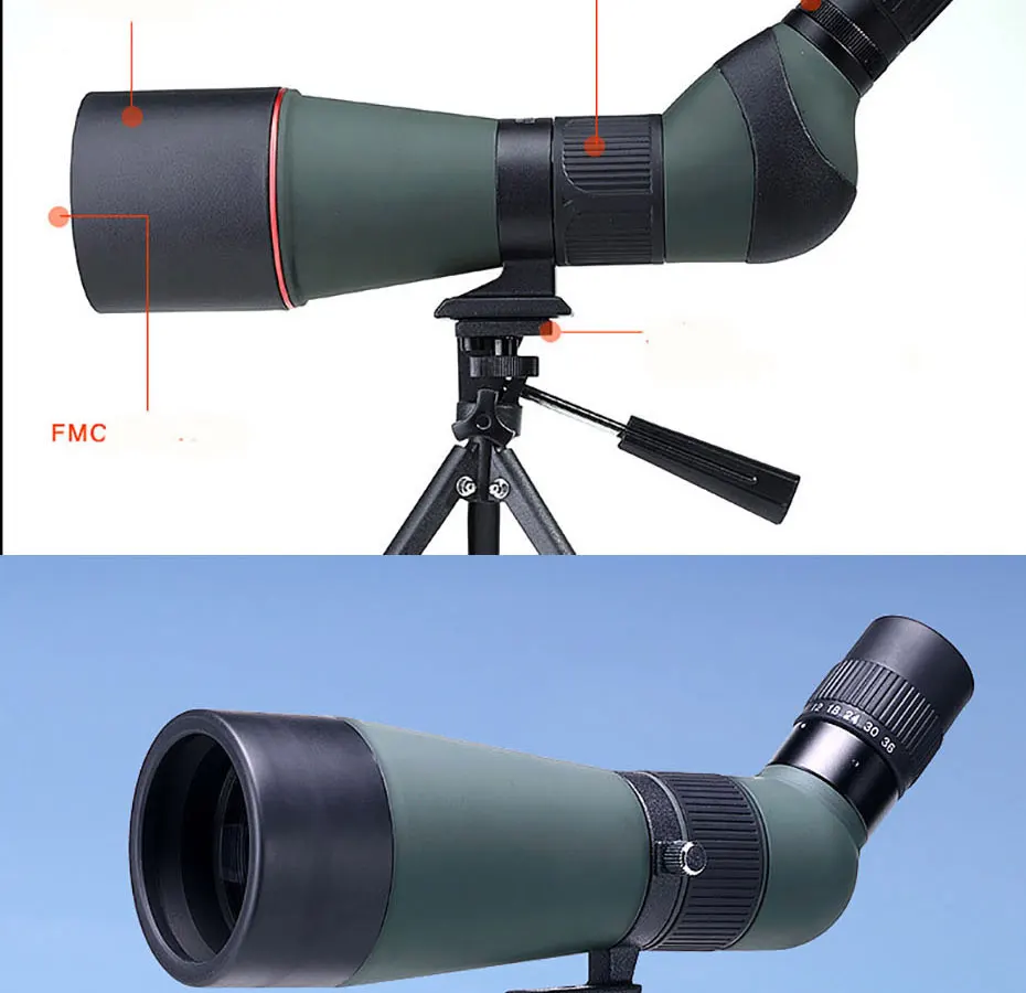 20-60X80 телескоп Оптическая Труба наблюдения за птицами Водонепроницаемая Оптическая Труба с зумом HD оптический Монокуляр охота Анти-туман