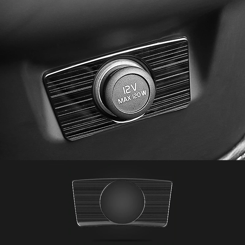 1pcs Для Volvo XC60 черный Титан Нержавеющая сталь интерьер автомобиля декоративный отделка литья крышка автомобиля Стайлинг Аксессуары - Цвет: 1pcs