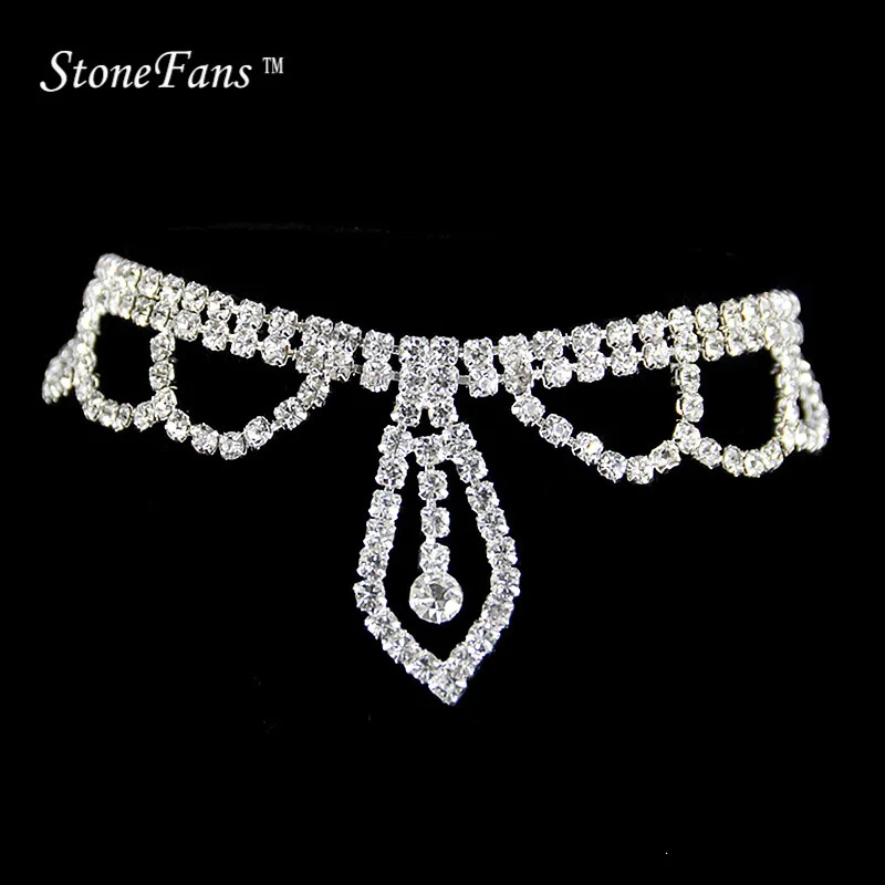 StoneFans, Женский галстук-бабочка, колье, сексуальные стразы, колье, кристалл, для девушек, большие, макси ювелирные изделия, вечерние, подарок 113