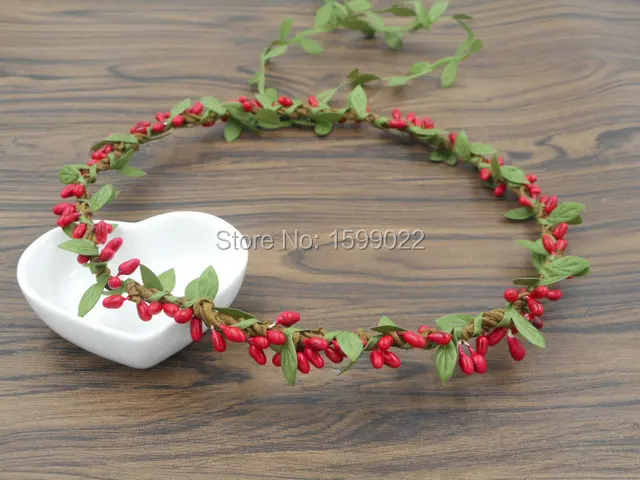 Деревенский красный цветочный фон для фотосъемки в богемном стиле|crown christmas|crown