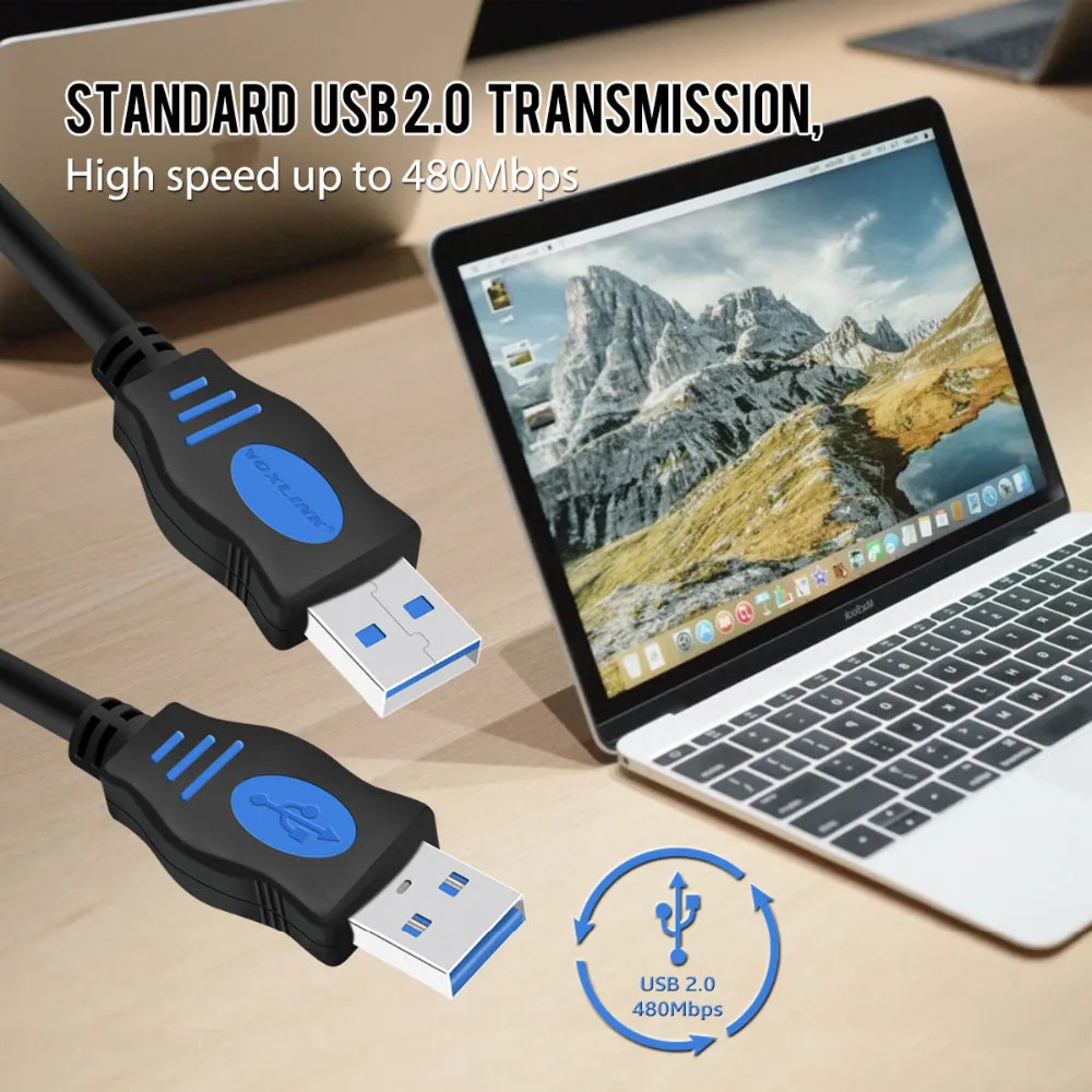 Кабель удлинитель VOXLINK USB 2 0 Папа папа|Кабели USB| |