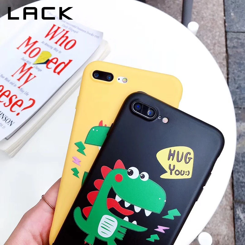 Отсутствие мультфильм динозавра чехол для телефона iphone х 6 S 7 8 плюс мода ультра