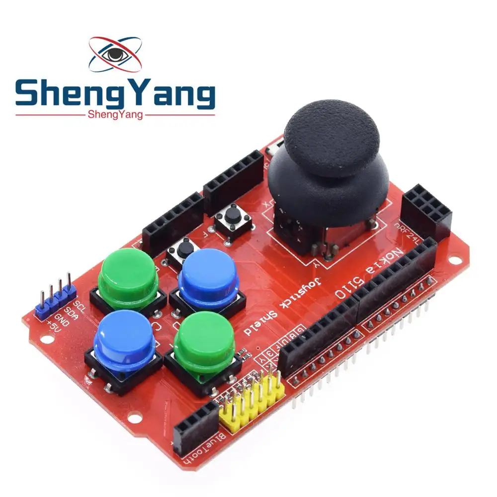 ShengYang щит джойстика для Arduino Плата расширения аналоговая клавиатура и мышь функция