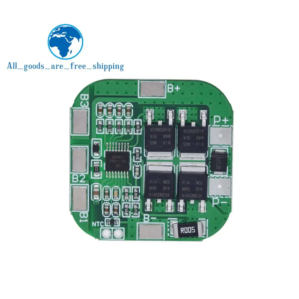 Tz4S 16,8 В в В/14,8 в 20A пик литий-ионный BMS PCM батарея защиты доска bms pcm для литий LicoO2 Limn2O4 18650 li батарея