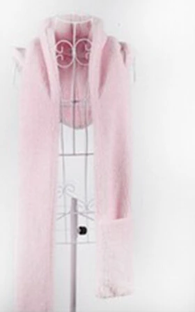 pink Bigsweety Лидер продаж 3 шт. наборы для женщин Зимний Теплый мягкий капюшон шарф снуд карманные шапки перчатки Новая мода с капюшоном шарф шапка перчатки - Цвет: pink