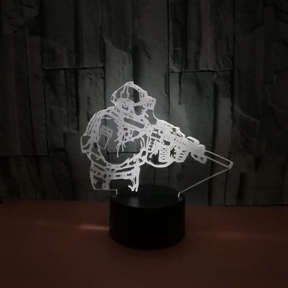Светодиодная настольная 3d-лампа с пультом ДУ | Освещение