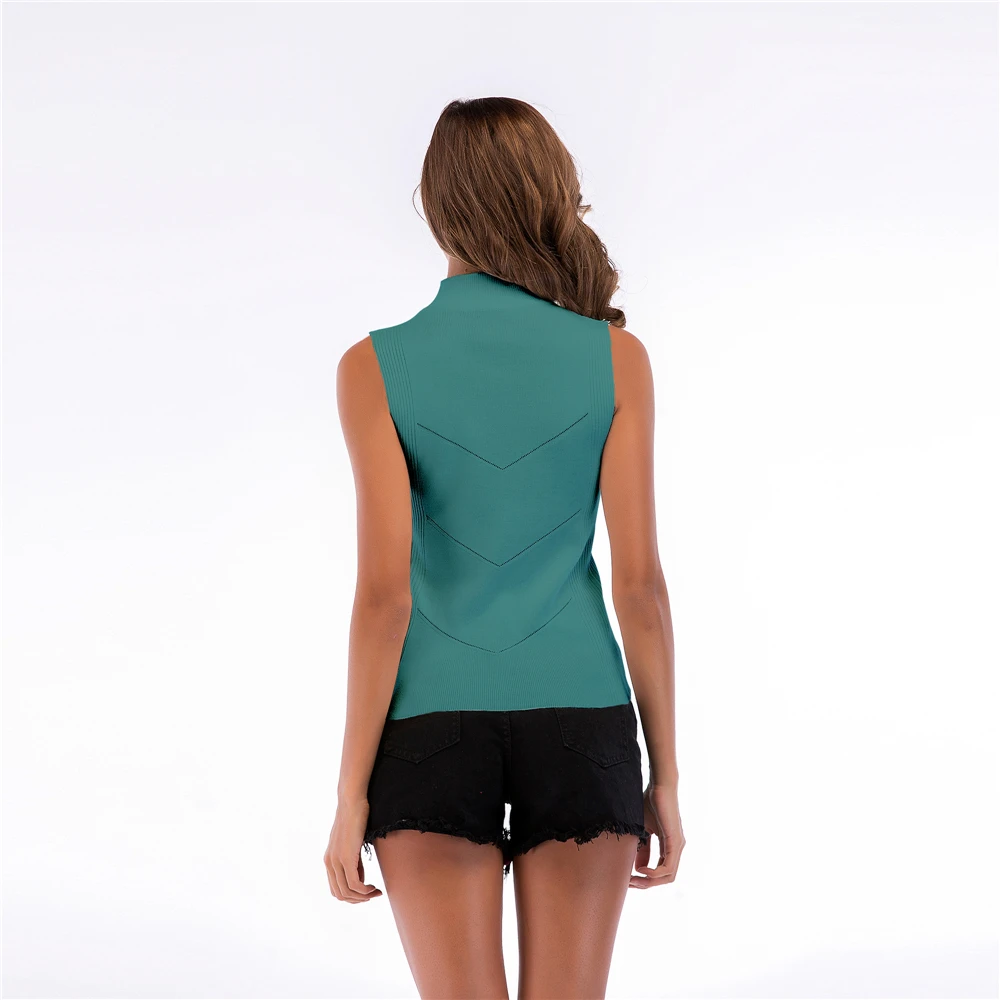 Wiron женский свитер жилет Simplee вязаная водолазка буквы V свободный тянуть высокая