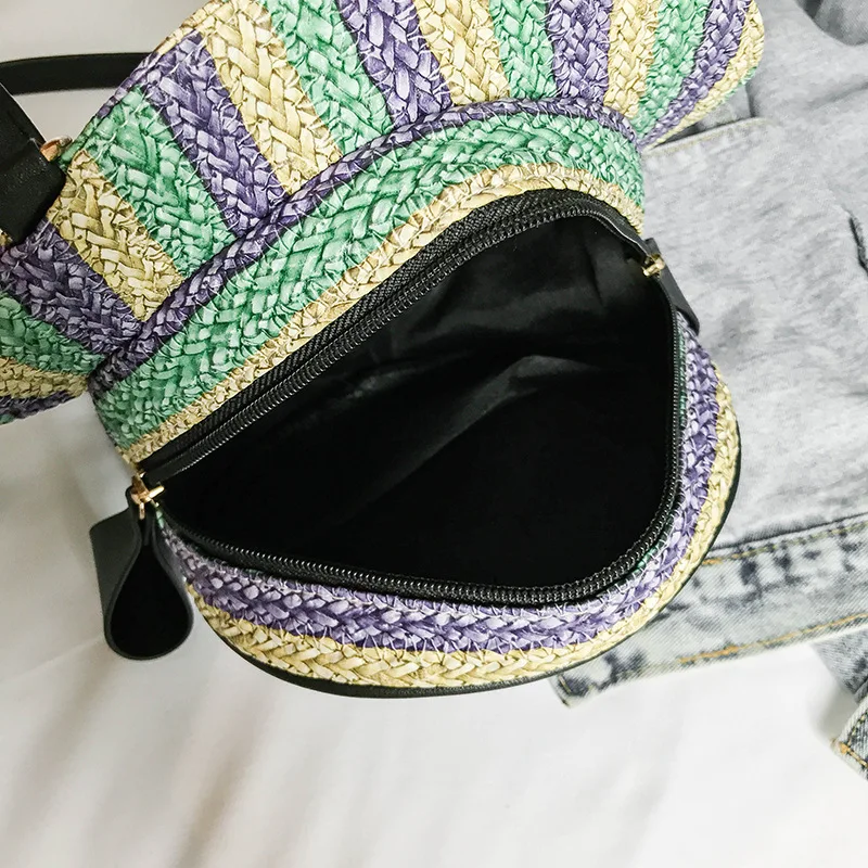Летняя новая модная форма шляпы одноцветные сумки на плечо Пляжная круглая сумка