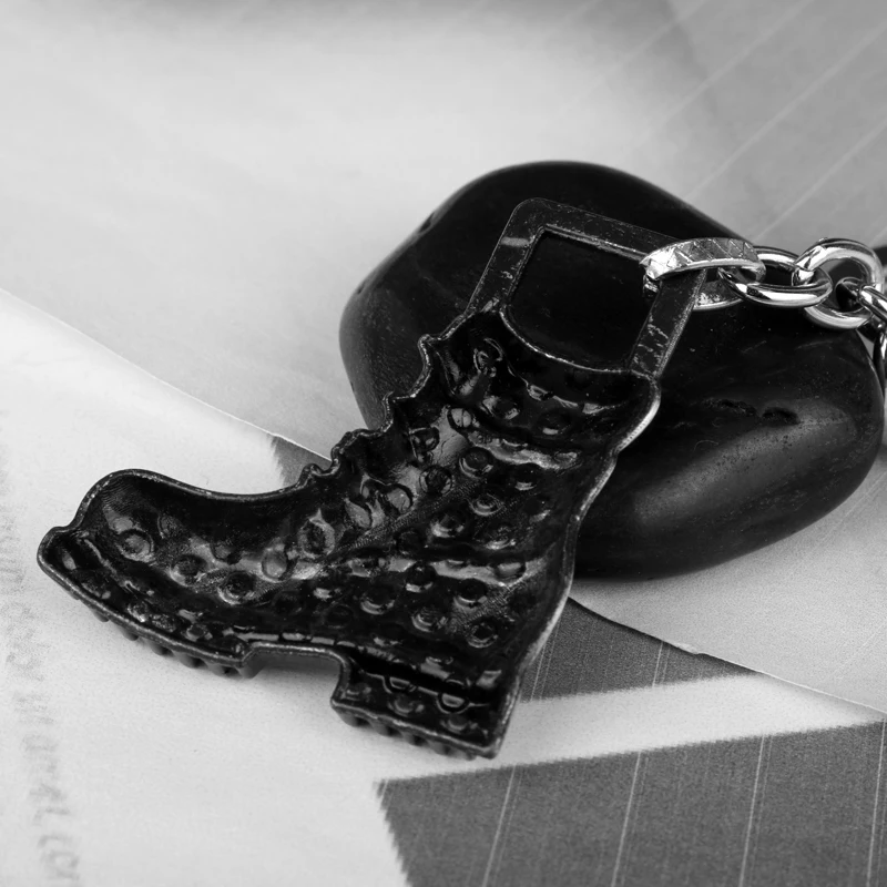Man Fashion Jewelry Cowboy Shoe Shaped Pendants Keychain Key Ring for Bags Accessories Holder chaveiro | Украшения и аксессуары