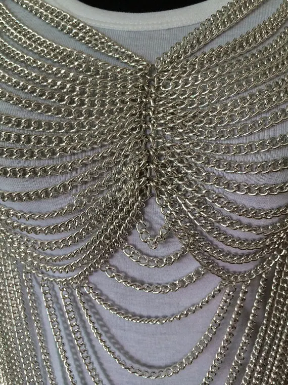Женское цельнокроеное платье с цепочкой и костюм для выступлений|necklace ring|costume