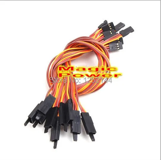 10 шт./лот Amass 22 # 22AWG 60core Futaba JR плоский удлинитель/удлинитель с крючком разной длины
