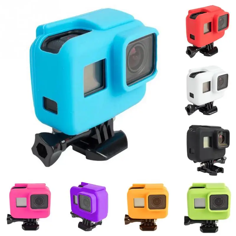 Gopro аксессуары Hero 5 Мягкий силиконовый чехол боковая рамка защитный для Go Pro Hero5