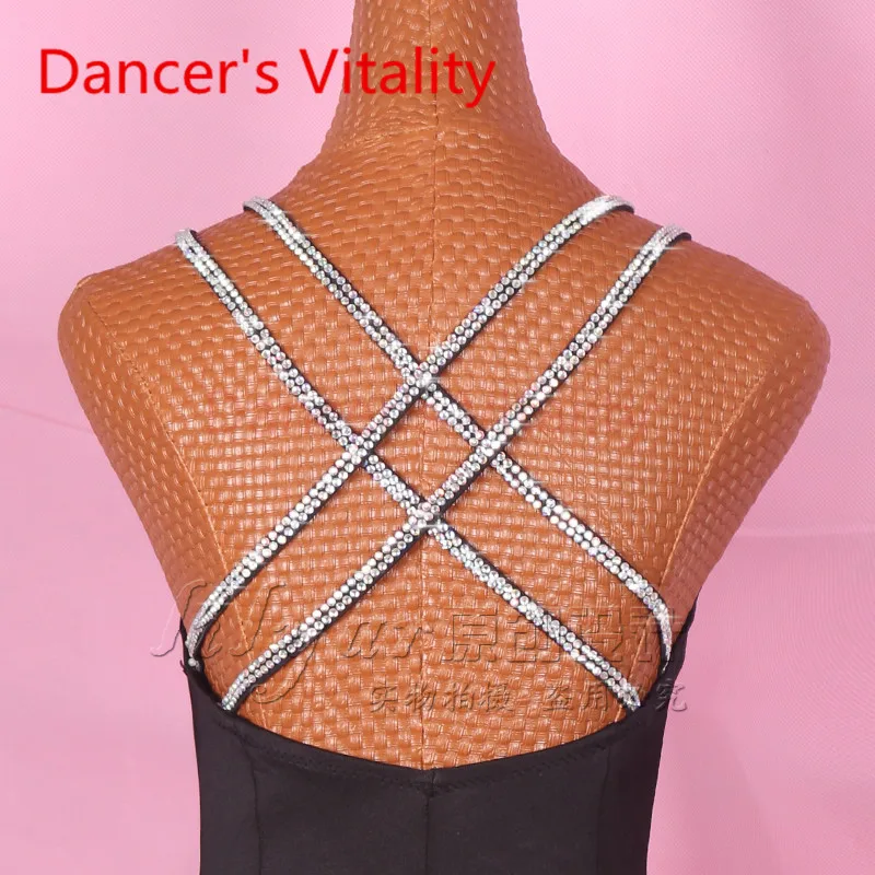 2017 платье для латинских танцев женское левое открытое жгут сальса Танго Румба