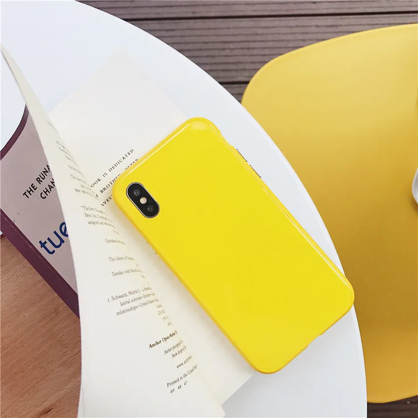Цветной магнитный король для iPhone X 6 6s 7 8 6 plus 6s plus 7 plus 8 plus акриловый стеклянный чехол(розовый/зеленый/желтый/черный/белый