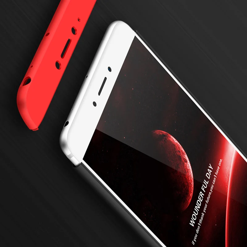 360 Degree 3 in 1 Full Body Hard PC Cover for Xiaomi mi5 5s 5X mi6 Protective Bag Matte Skin Case Redmi note 4 4x max 2 Capa |
