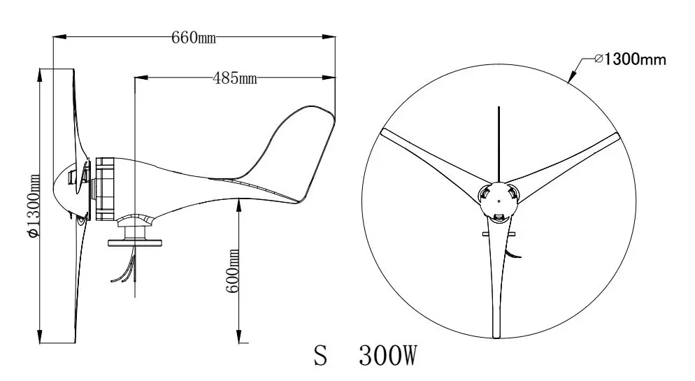 Ветряная система 300 Вт турбина производитель энергии ветряной мельницы |