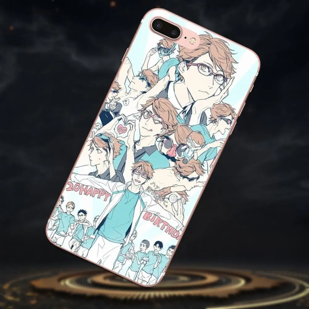Чехол для мобильного телефона TPU с Аниме Haikyuu Oikawa Tooru Apple iPhone 4 4S 5 5C 5S SE 6 6S 7 8 Plus X XS Max XR