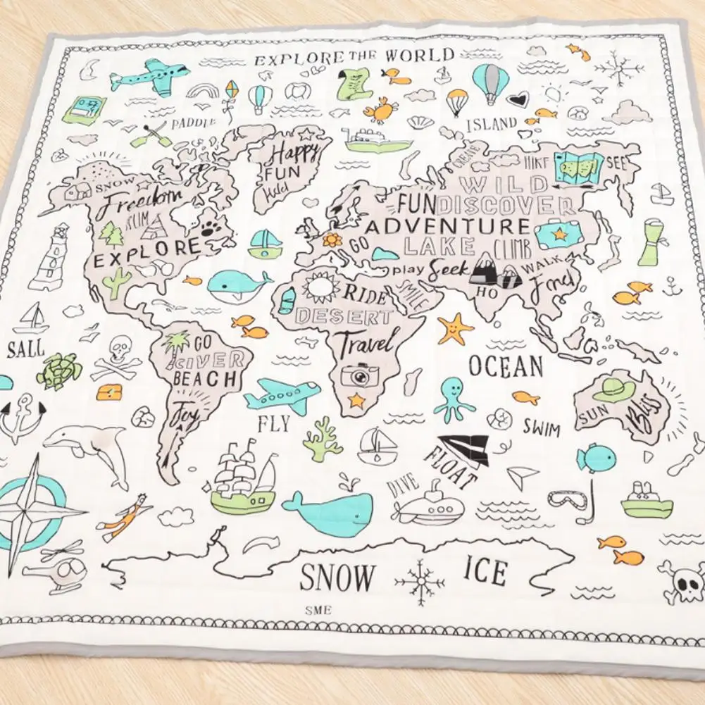 Детский коврик для ползания милый жираф игровой декор детской спальни коврики