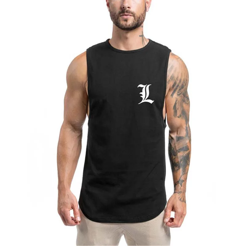 Death Note тренажерный зал рубашки Для мужчин рукавов летние тренировки футболки