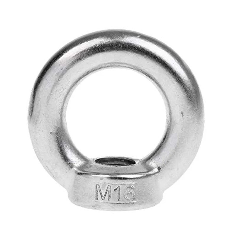304 Stainless Steel Marine Lifting Eye Nut Ring Thread Shape Fastener Eyebolt M14 M16 |