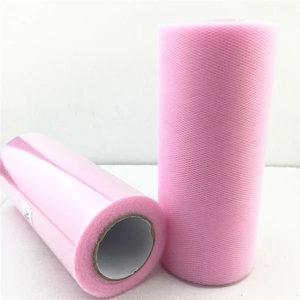pink 15 см 22 м блеск рулон тюля с блестками катушка юбка пачка ткань свадебная отделка органзы лазер DIY ремесла день рождения поставка. q - Цвет: pink