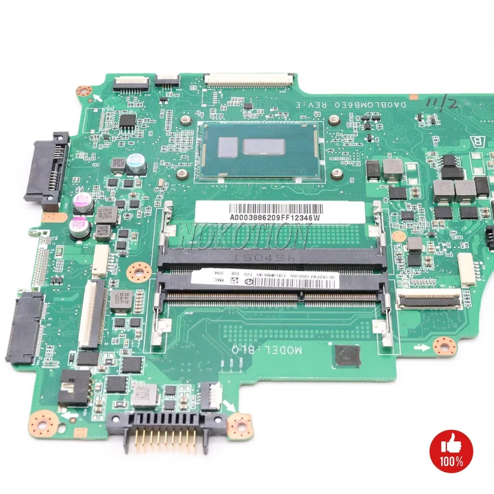 NOKOTION A000388620 DA0BLQMB6E0 основная плата для toshiba satellite L50 L50-C материнская плата для ноутбука I5-5200U NVIDIA GeForce 930M