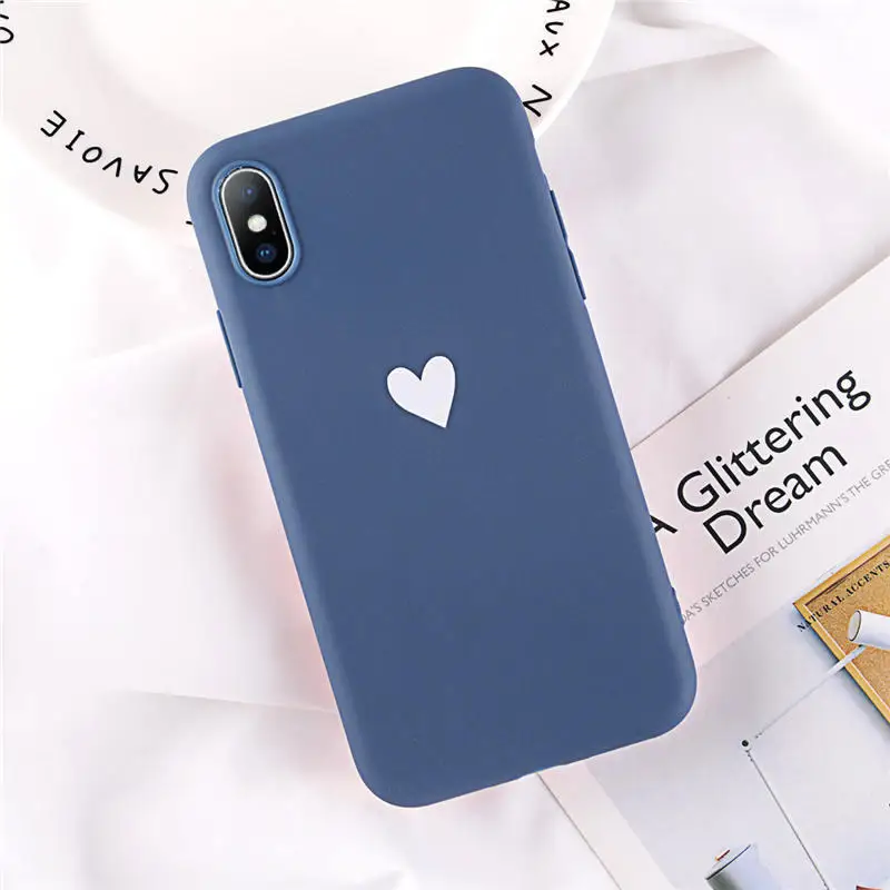 2449 Lovebay для iPhone 7, чехол с надписью «Love Heart» для iPhone 6, 6 s, 8 Plus, 5S, SE, XR, XS Max, чехол для телефона с животными, Мягкий ТПУ силиконовый чехол на заднюю панель - Цвет: 2449