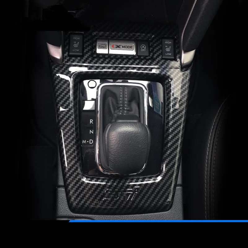 Углеродного волокна шестерни Цельнокройное Украшенные Крышка для Subaru Forester 2013 14 15 16 17 AA479