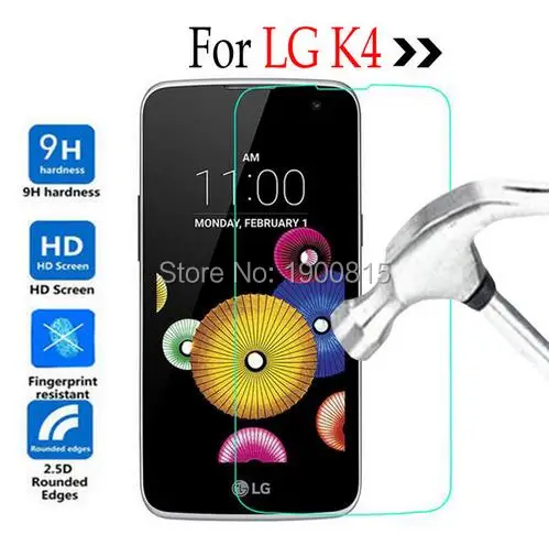 Полностью закаленное стекло 0,26 мм 9H для LG K4 K 4 K120E K121 K130 K130E 4G, Защитная пленка для экрана, защитная пленка