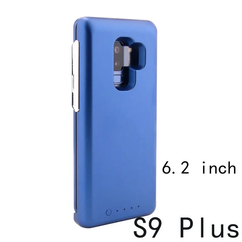 S9 Plus Blue 5000mAh S9 чехол для зарядного устройства для samsung S9 Plus, тонкий внешний аккумулятор, чехол для зарядки, ультра тонкий чехол для резервного зарядного устройства - Цвет: S9 Plus Blue