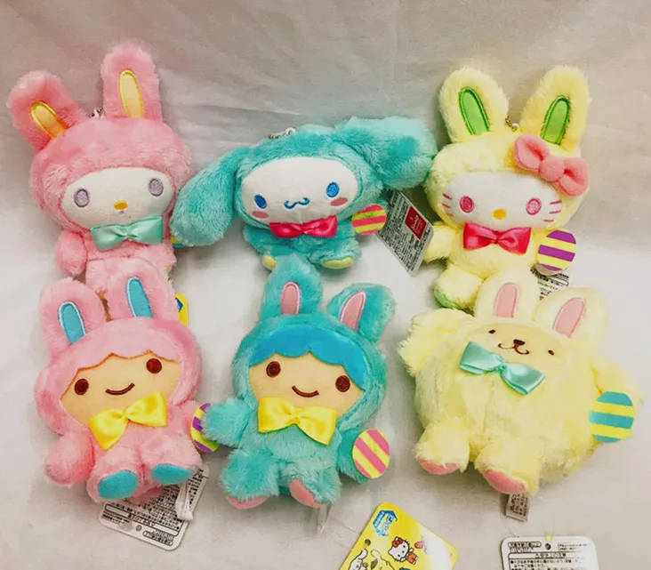 12 шт./лот мультяшный плюшевый каваи sanrio брелок котенок шарм помпомпурин
