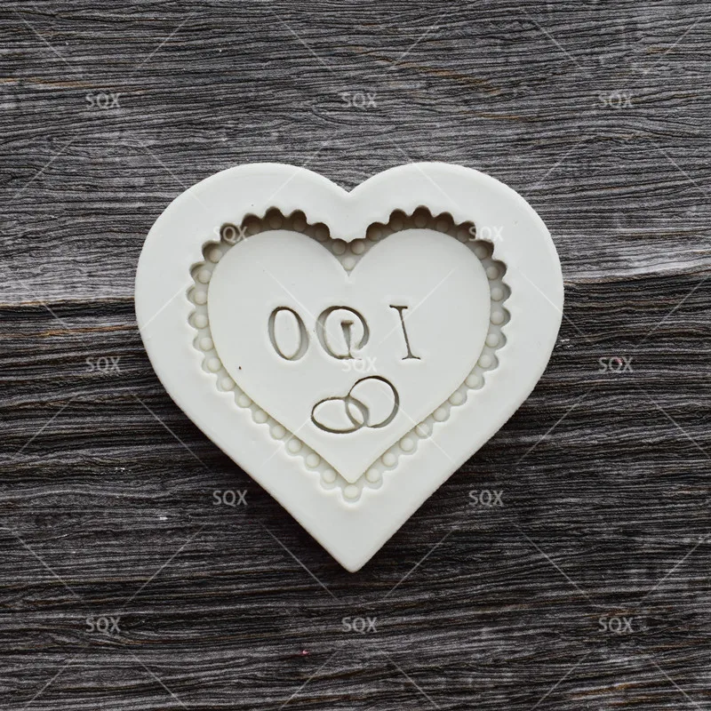 Кружевная форма в форме сердца для выпечки торта силиконовая инструменты