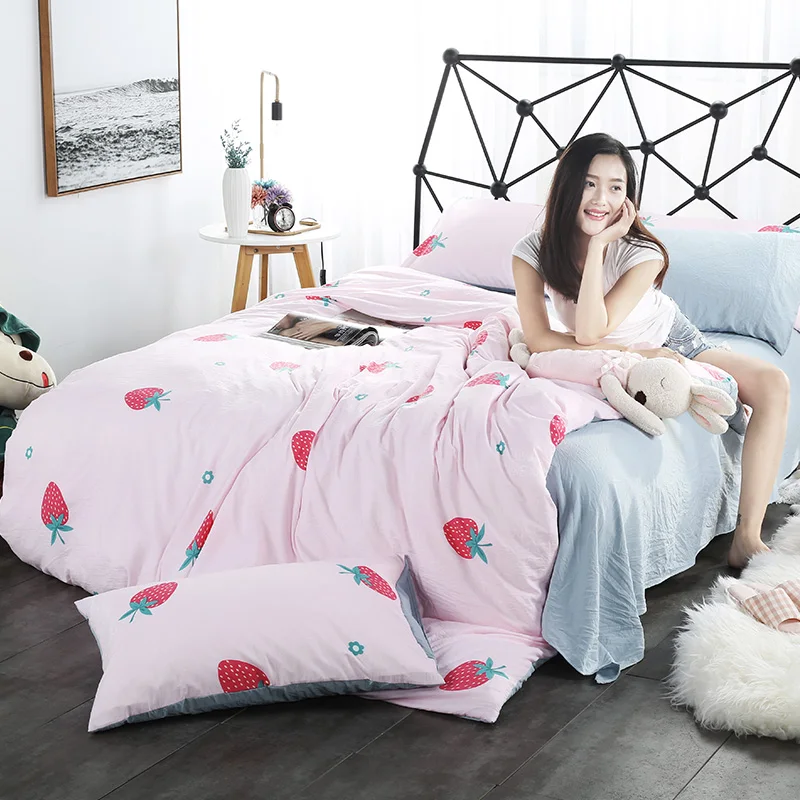 Постельный комплект с буквенным принтом пододеяльник постельное белье размер