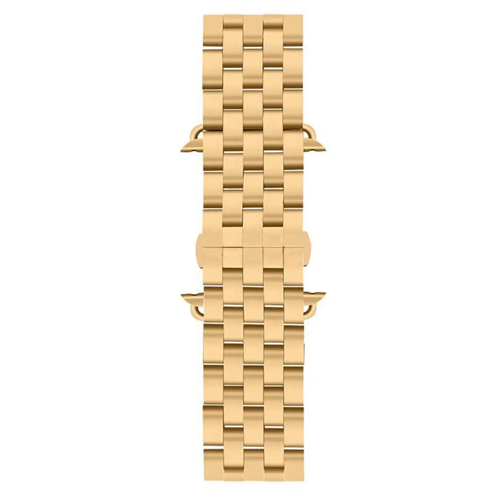 Бабочка Пряжка Нержавеющая сталь замена часы ремешок знал, ремешок для Apple Watch iWatch+ позолота Чехол бампер Чехол 42/38