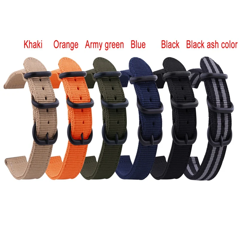20 мм 22 мм нейлоновый холщовый ремешок для Xiaomi Huami Amazfit Bip BIT PACE Youth Stratos 2 Смарт-часы для samsung gear S3