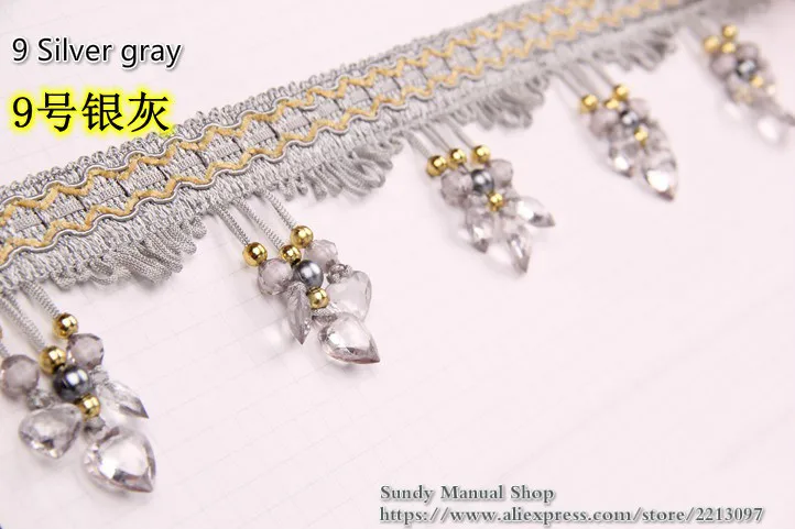 12 ярдов/лот 13 Цвета Шторы диван-кровать с кружевной отделкой аксессуары-кисточки